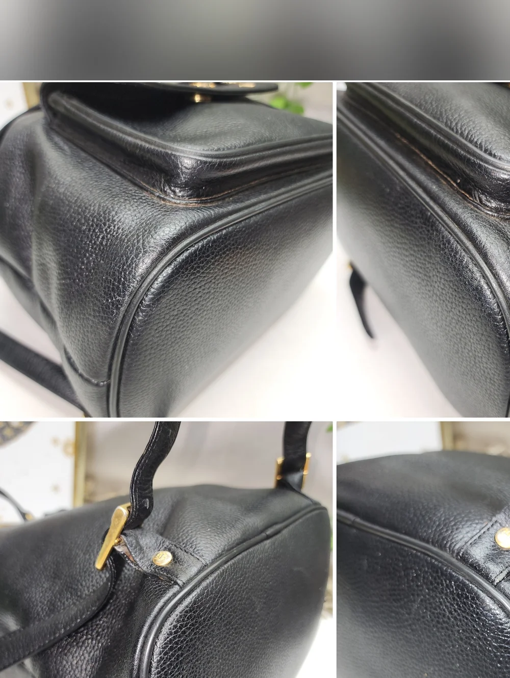 Authentic MCM Stark Pebbled Leather Backpack Excellent Condition